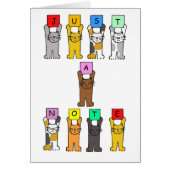 Cat Lover's leere Note Card (Vorne)