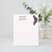 Cat Lovers Niedlich Blush Pink Girl Script Persona (Stehend Vorderseite)