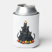 Cat Lovers Niedlich und Funny Holiday Tree Christm Dosenkühler (Kanne Vorderseite)