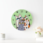 Cat Lover's Niedliche Kitty Wall Uhr (Zuhause)