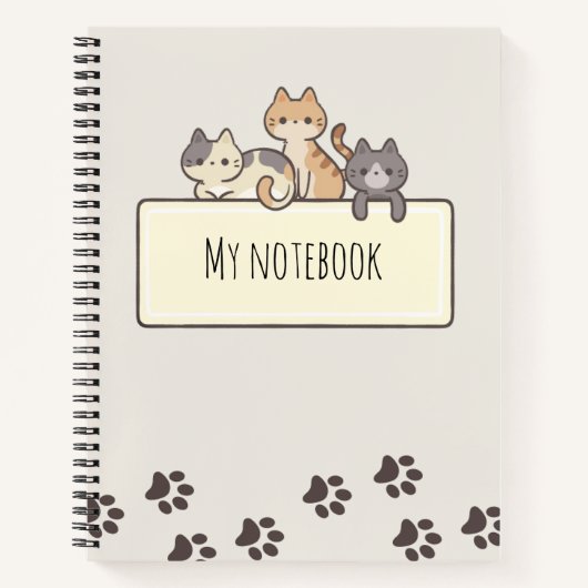 Cat lovers Notebook Notizblock (Vorderseite)