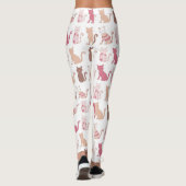 Cat Lovers Pattern Leggings (Rückseite)