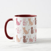 Cat Lovers Pattern Tasse (Links)
