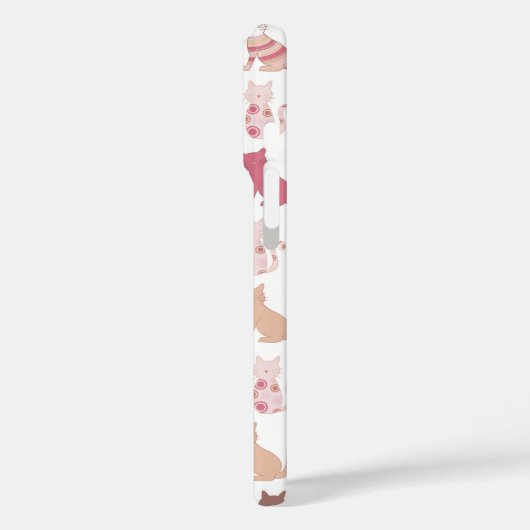 Cat Lovers Patternmonogramm Case-Mate iPhone Hülle (Rückseite / Links)