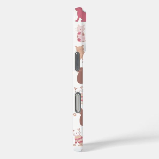 Cat Lovers Patternmonogramm Case-Mate iPhone Hülle (Rückseite / Rechts)