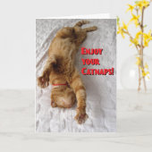 Cat Lovers Pensionierung Karte (Gelbe Blume)