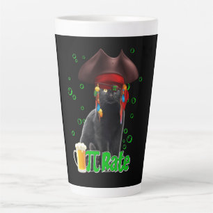 Cat Lovers Pi Day Cat Pirate Gift Milchtasse
