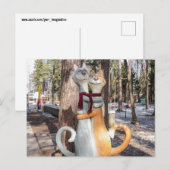 CAT LOVERS ROMANCE POSTCARDS POSTKARTE (Vorne/Hinten)