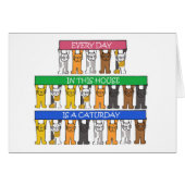 Cat Lover's Spaß Cartoon (Vorderseite (Horizontal))