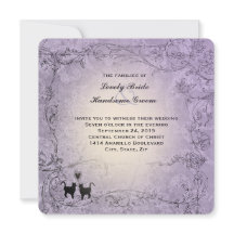 Cat Lovers Square Verzierter Lavendel Vintage Hoch