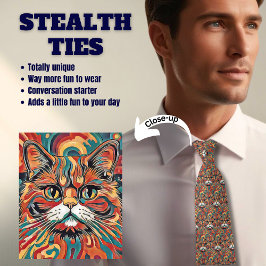 Cat Lover's Stealth Men's Krawatte