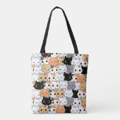 Cat Lovers Tote Bag Tasche (Rückseite)
