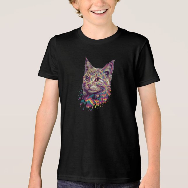 Cat Lovers Tri-Blend Shirt (Vorderseite)