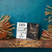 Cat Lovers Tribute | Memorial Keepake Fotoplatte (Seite)