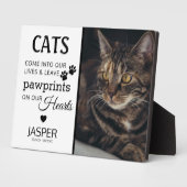 Cat Lovers Tribute | Memorial Keepake Fotoplatte (Seite)