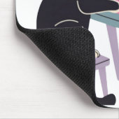 Cat lovers Tuxedo cat Mouse pad  Mousepad (Ecke)
