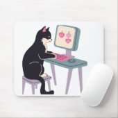 Cat lovers Tuxedo cat Mouse pad  Mousepad (Mit Mouse)