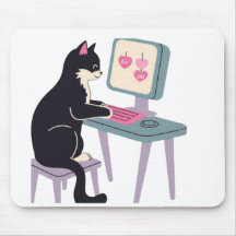 Cat lovers Tuxedo cat Mouse pad 