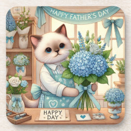 Cat Lovers Vatertag Wünsche für Katzen-Vater Getränkeuntersetzer