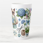 Cat Lovers Vatertag Wünsche für Katzen-Vater Milchtasse (Vorderseite)