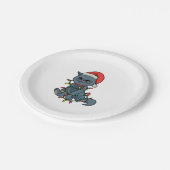 Cat Lovers Weihnachtsgeschenk Kitten Weihnachten W Pappteller (Schrägansicht)