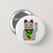 Cat Lucky überwinden Button (Vorne & Hinten)