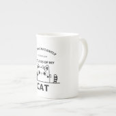 Cat lustige Zitat-Tasse Porzellantasse (Vorderseite Rechts)