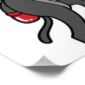 Cat macht Boxing Poster (Ecke)