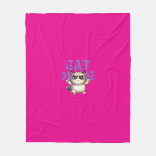 Cat Magic Fleece Blanket (Vorderseite)