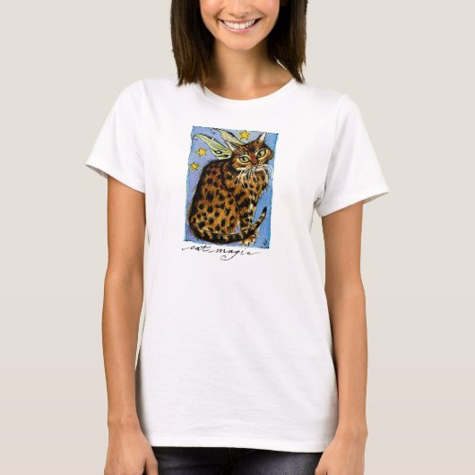Cat Magic Ocicat Fairy T-Shirt (Vorderseite)