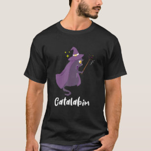 Cat Magician Wizard Chat mit Magic Wand Catalabim T-Shirt