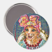 Cat Magnet (Vorderseite/Rückseite)