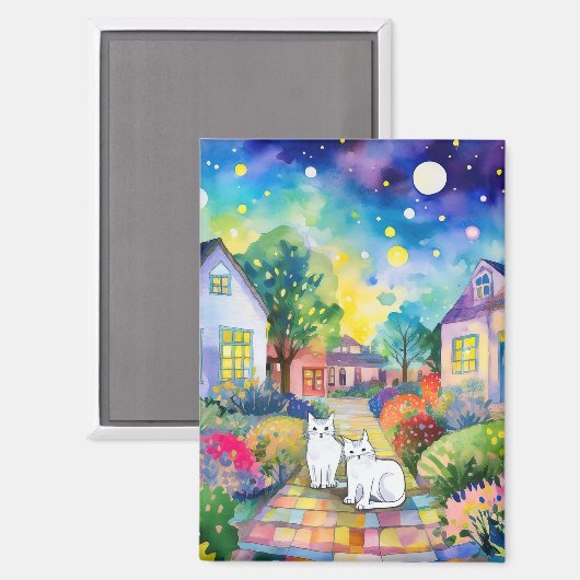 Cat magnet (Vorderseite/Rückseite)