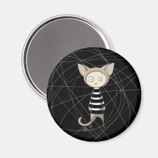 Cat Magnet (Vorderseite/Rückseite)