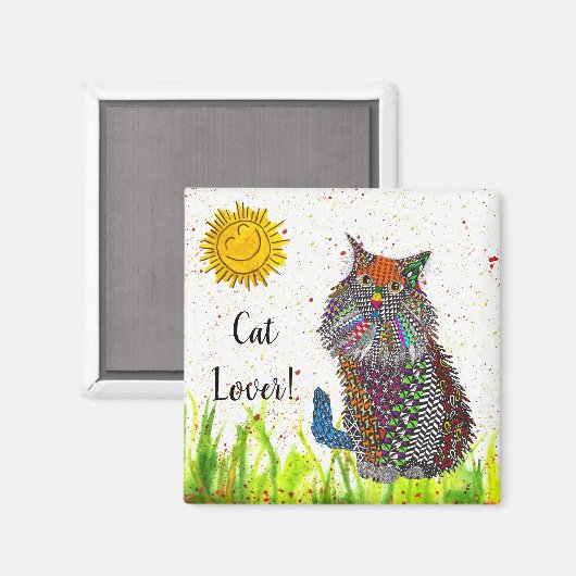 Cat Magnet 2" (Vorderseite/Rückseite)