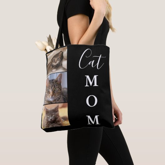 Cat Mama 3 Foto Tasche (Von Nahem)