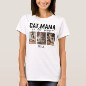 Cat Mama | 3 FotoCollage T-Shirt (Vorderseite)