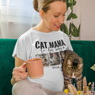 Cat Mama   3 FotoCollage T-Shirt