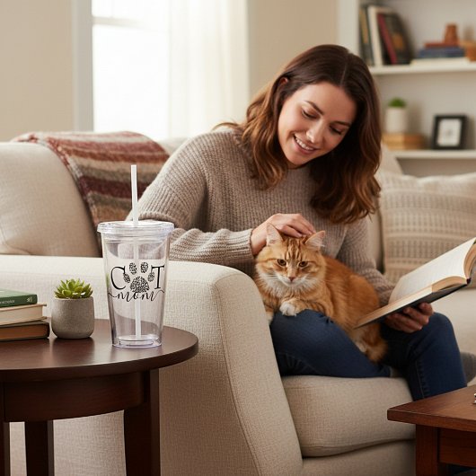 Cat Mama Acryltrinkbecher