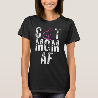 Cat-MAMA AF, verrückte Katzen-Mama, T-Shirt