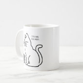Cat Mama Art Kaffeetasse (Vorderseite Links)
