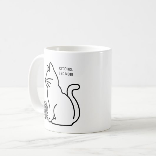 Cat Mama Art Kaffeetasse (Vorderseite Links)