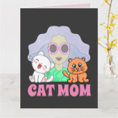 CAT-MAMA ART MÄDCHENKARTE FÜR 4 FRAMEN KARTE (Gelbe Blume)
