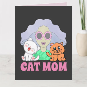 CAT-MAMA ART MÄDCHENKARTE FÜR 4 FRAMEN KARTE