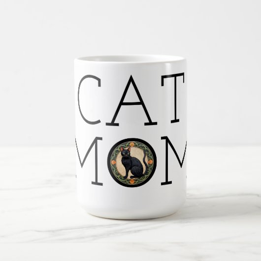 Cat Mama Black Cat Kaffee Tasse (Mittel)