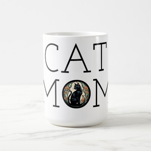 Cat Mama Black Cat Kaffee Tasse (Mittel)
