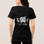 Cat Mama Black T - Shirt (Rückseite)