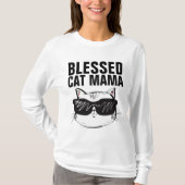 CAT-MAMA BLESSESED-T - Shirt (Vorderseite)