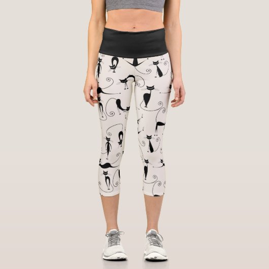 Cat Mama Capri Leggings (Vorderseite)