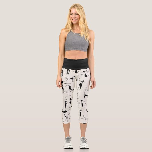 Cat Mama Capri Leggings (Vorderseite)